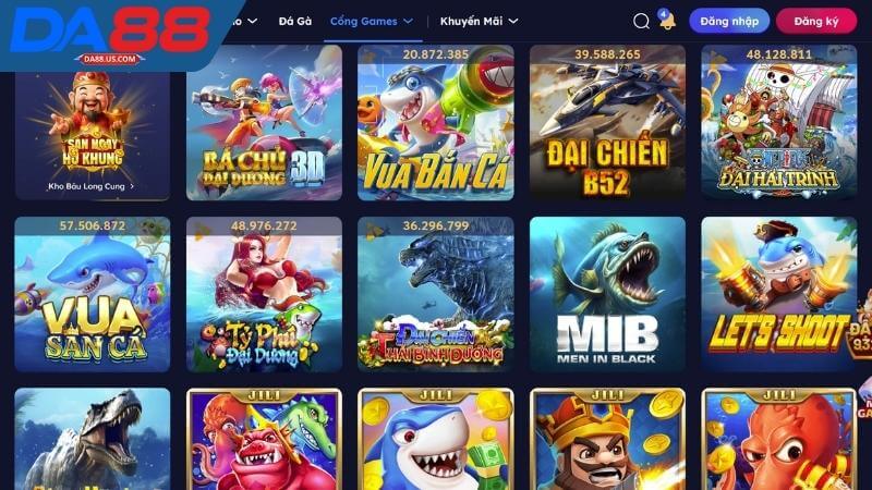 Sảnh cá cược Bắn Cá Da88